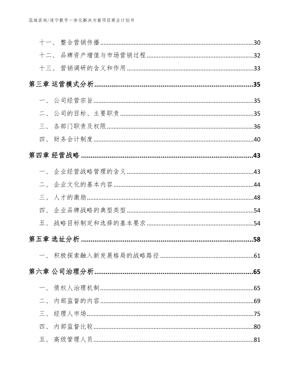 遂宁数字一体化解决方案项目商业计划书_模板参考_第2页