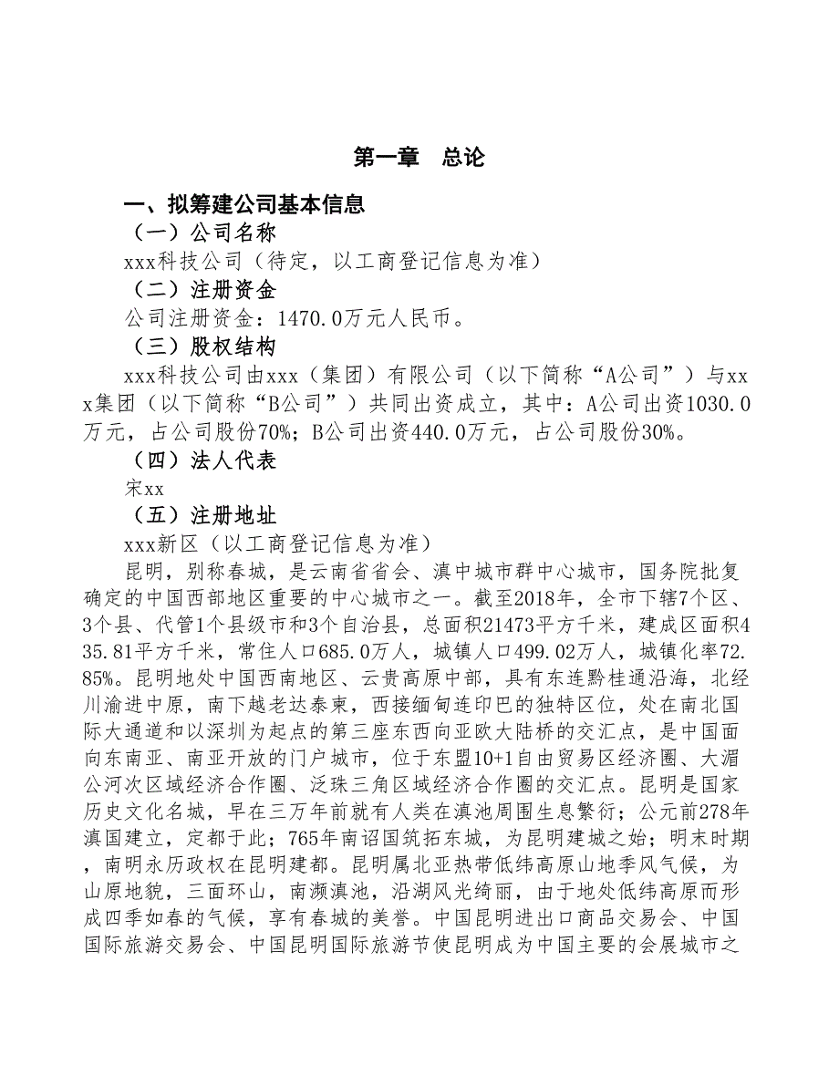 昆明关于成立电机生产公司报告(DOC 43页)_第3页