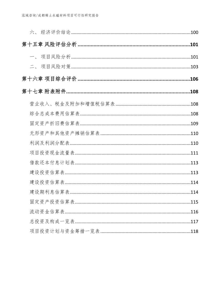 成都稀土永磁材料项目可行性研究报告_第5页