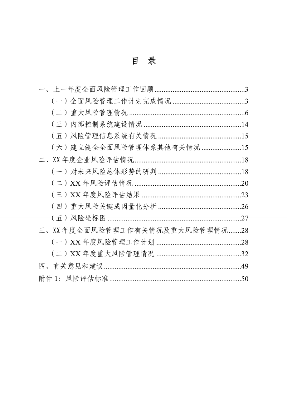 某集团公司全面风险管理报告_第2页