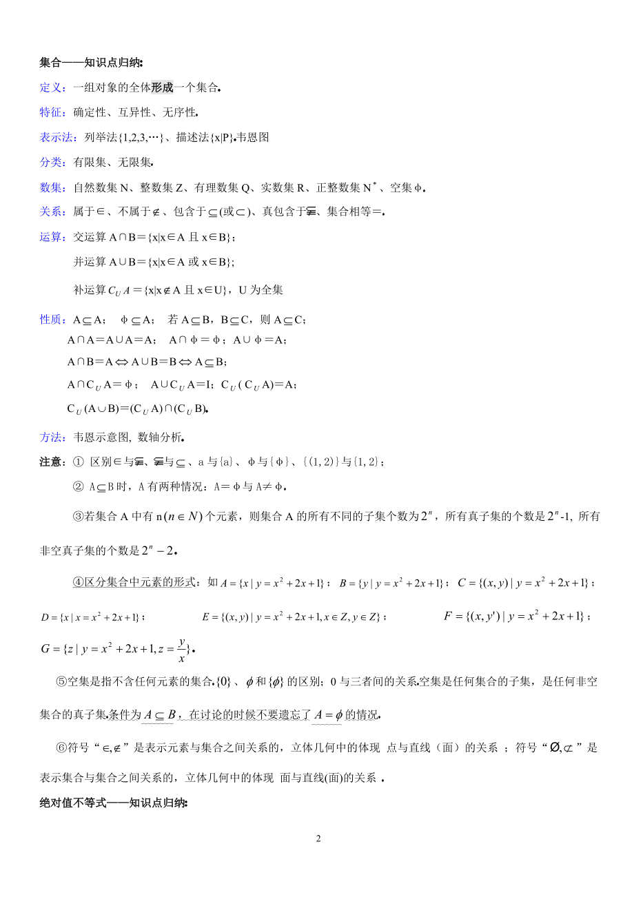 高中数学知识点总结【高考复习第一轮】.doc_第2页