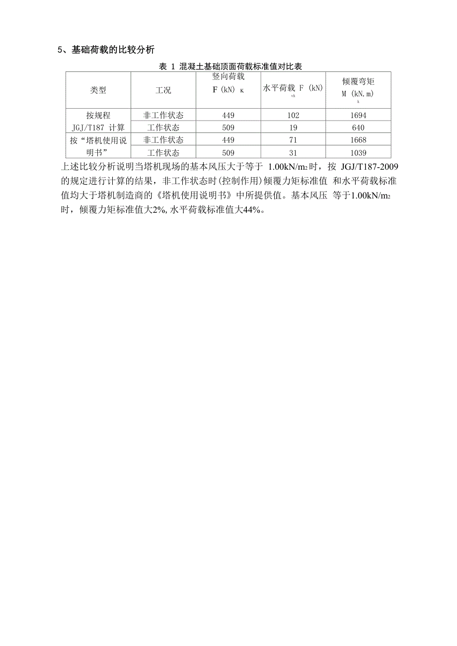 塔式起重机QTZ80基础荷载及附着杆荷载内力计算_第4页