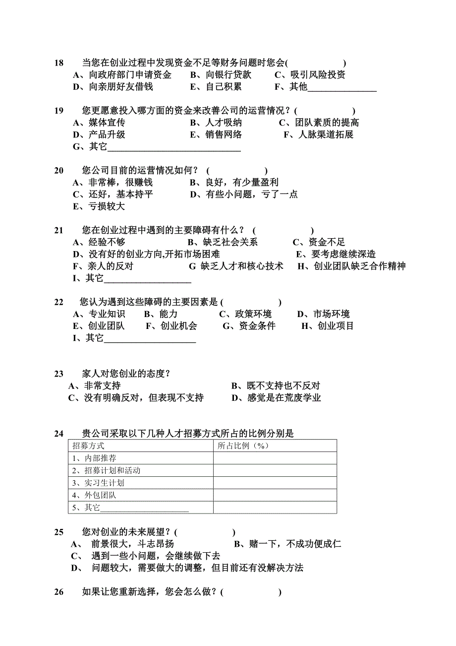 杭州大学生创业俱乐部会员创业情况调研报告_第4页