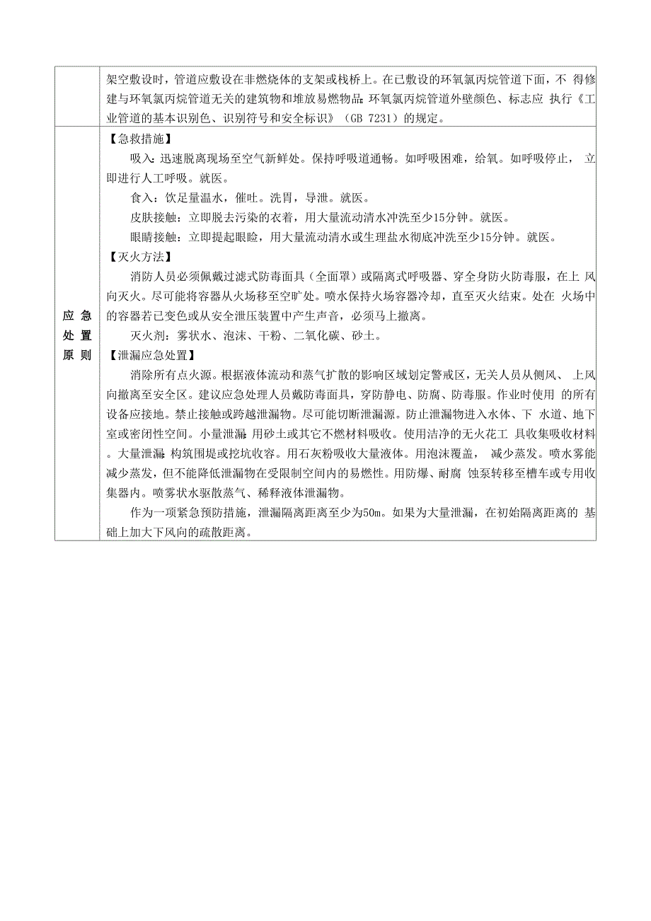 环氧氯丙烷理化特性、危害信息、安全措施和应急处置原则_第4页