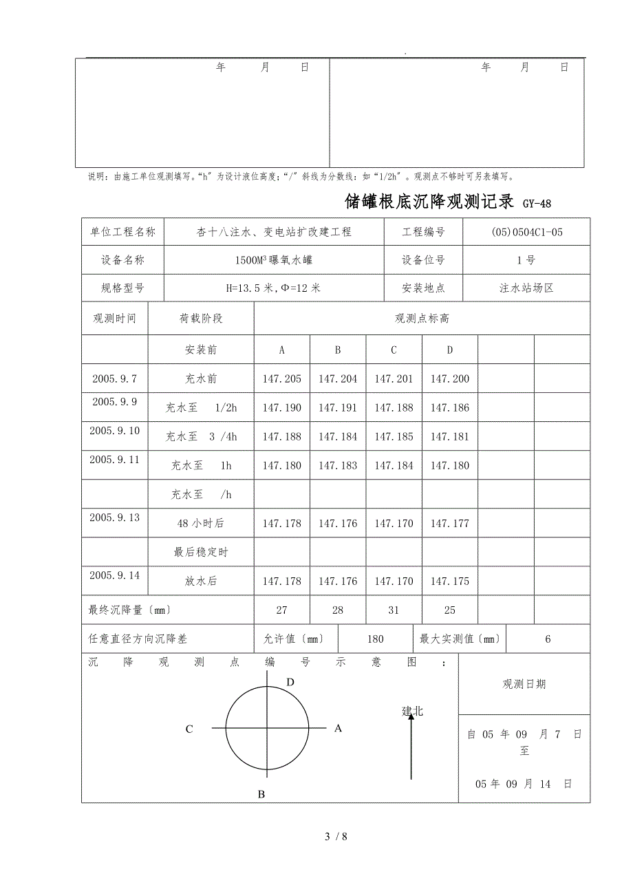 储罐基础沉降观测试验记录_第3页