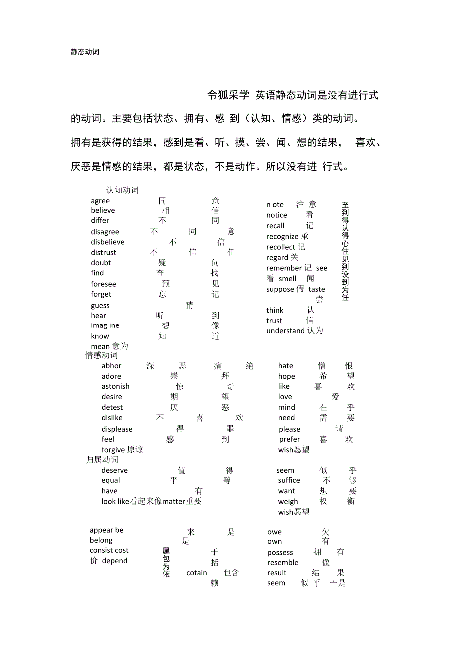 静态动词介绍_第1页
