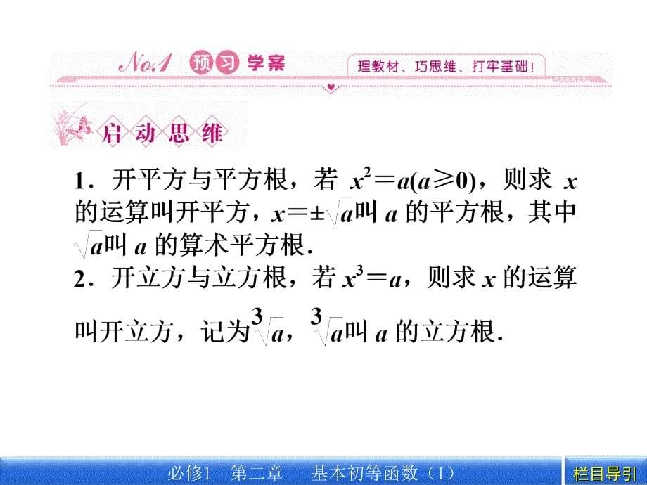 高一人教A版数学必修一同步课件2111根式（共29张PPT）_第5页