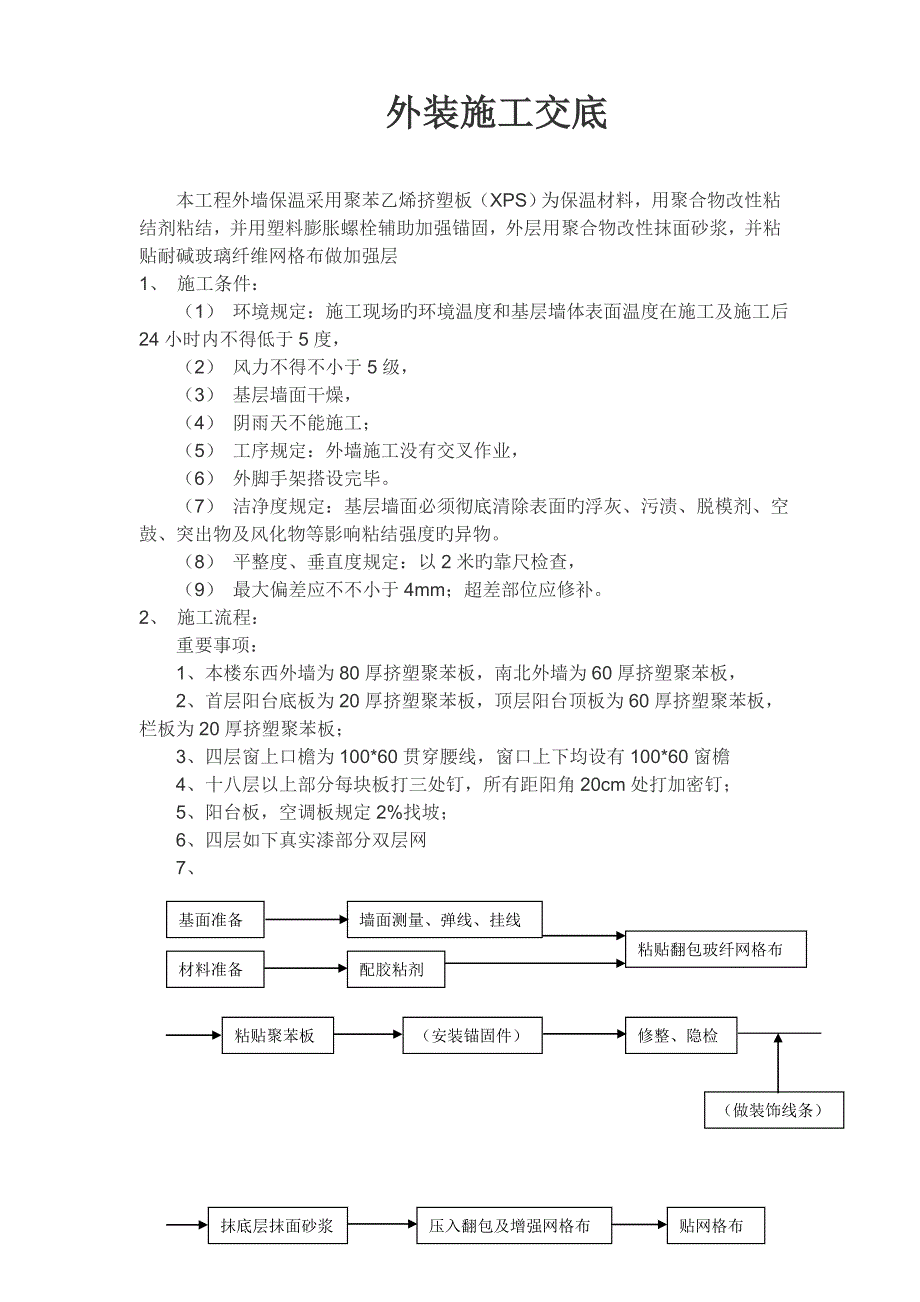 外墙保温板施工技术交底_第1页