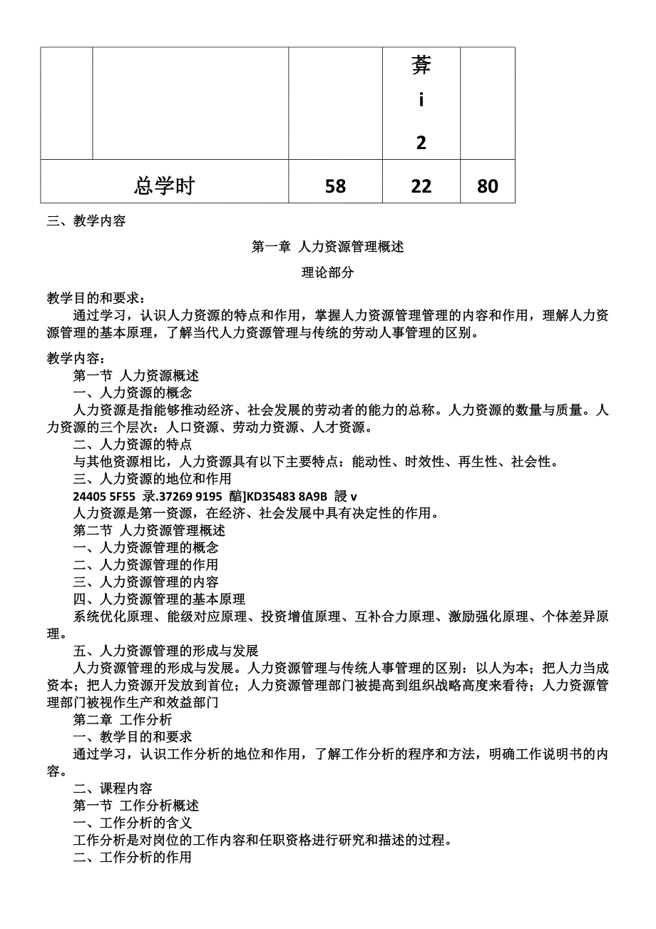 人力资源管理课程教学大纲_第4页