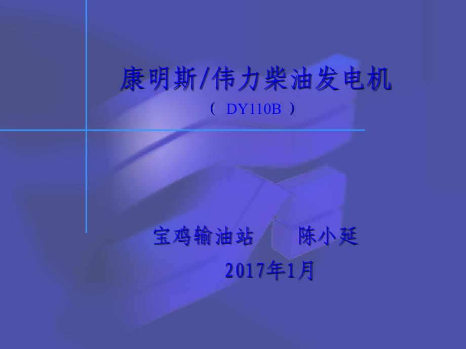 康明斯伟力柴油发电机PPT1250_第1页