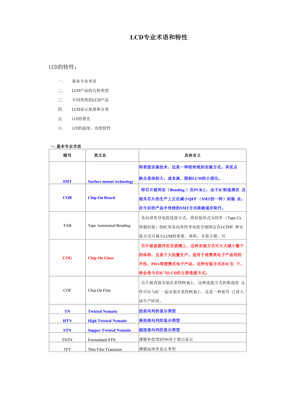 LCD专业术语和特性_第1页