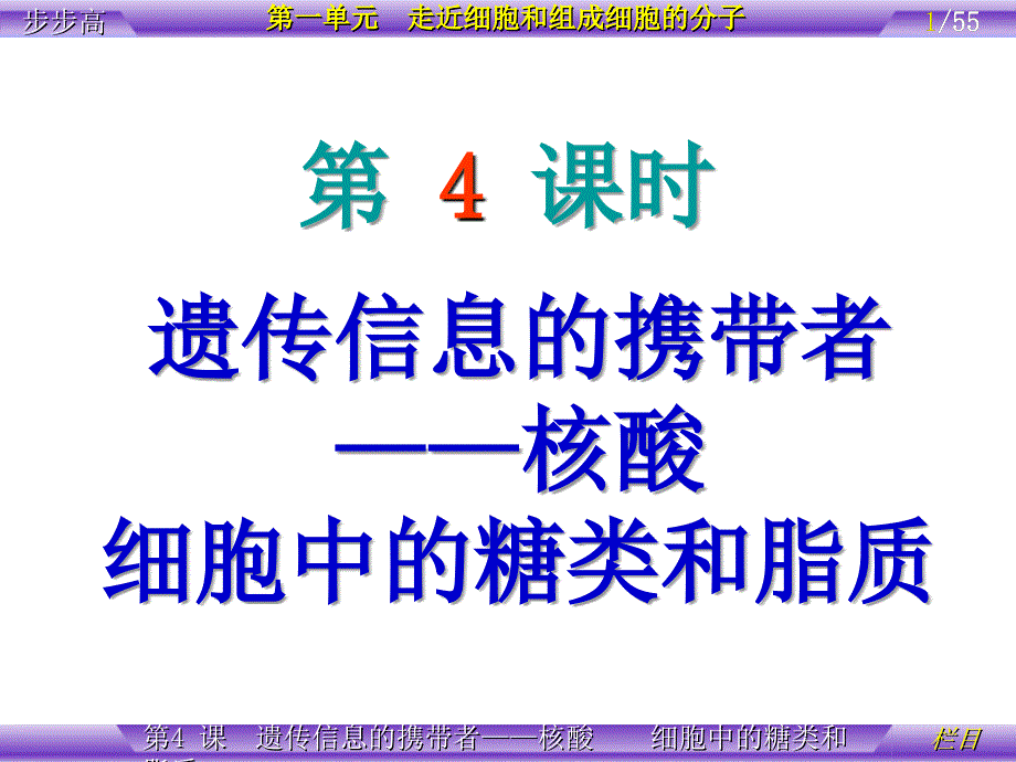 2.4细胞中的糖类和脂质课件李广梅_第1页