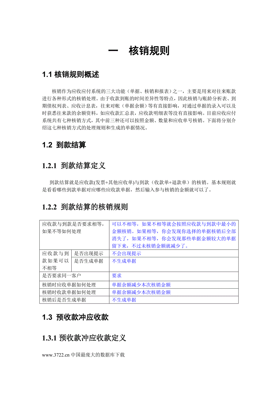 应收应付核销规则及常见问题分析_第1页