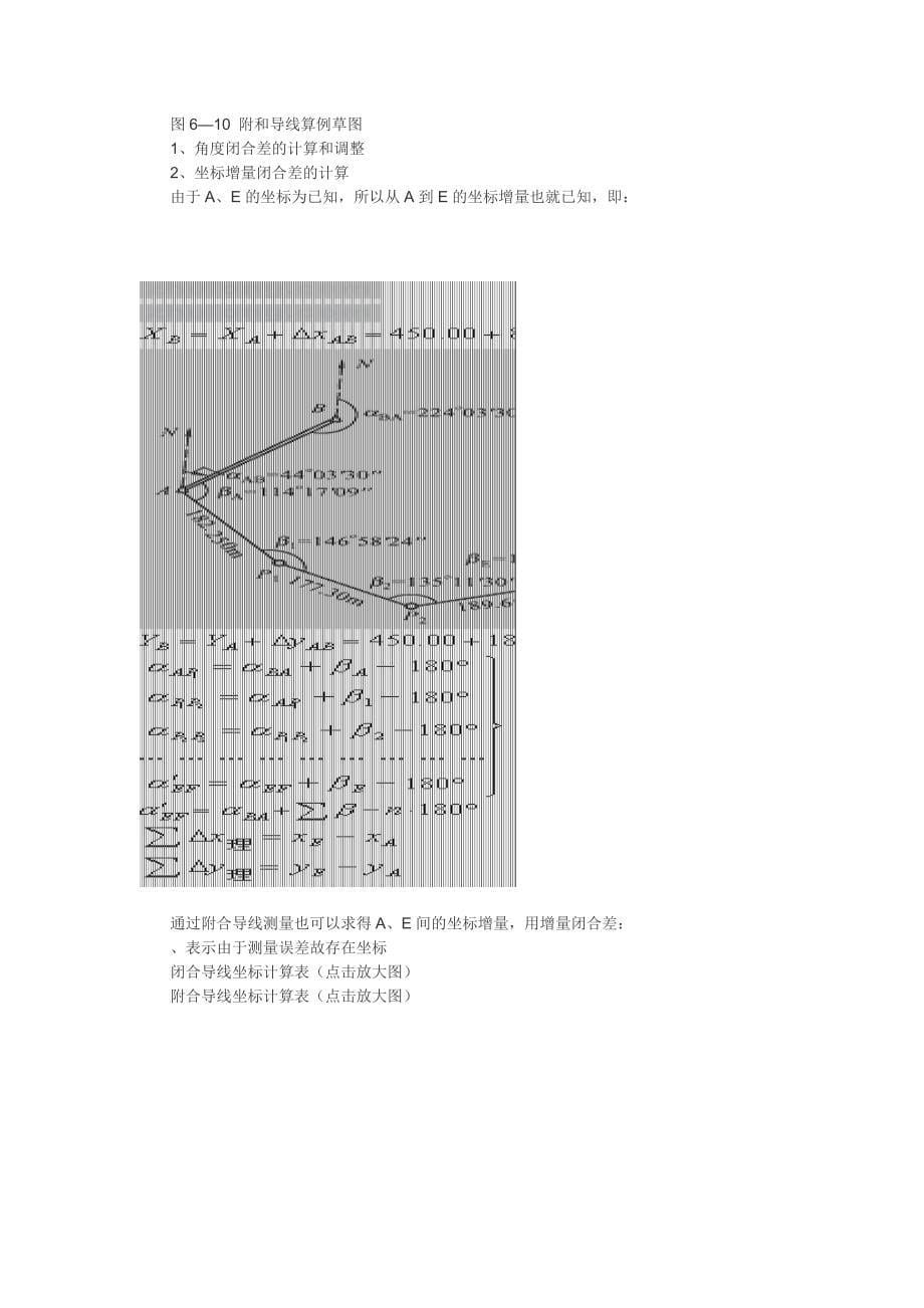 闭合及附合导线测量内业计算方法_第5页