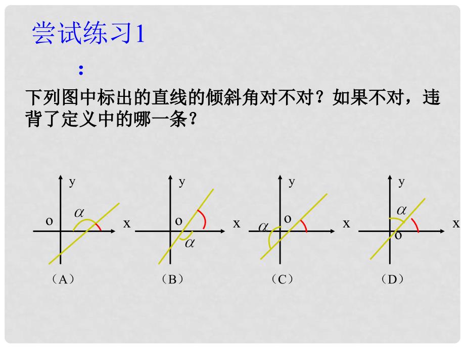 福建省晋江市永和中学高中数学 直线的倾斜角与斜率课件 新人教A版必修2_第4页