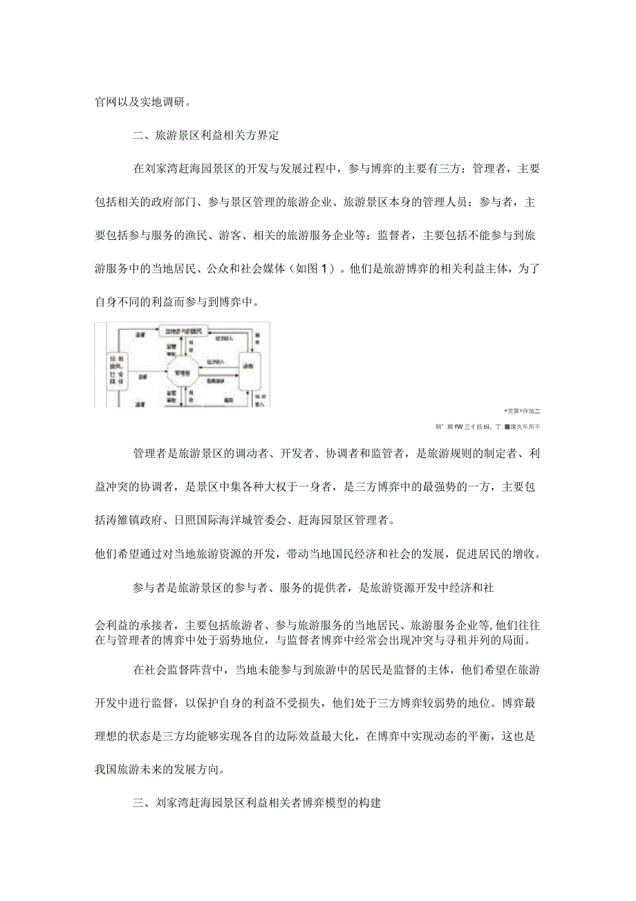 旅游景区利益相关者博弈研究——以日照刘家湾赶海园为例_第4页