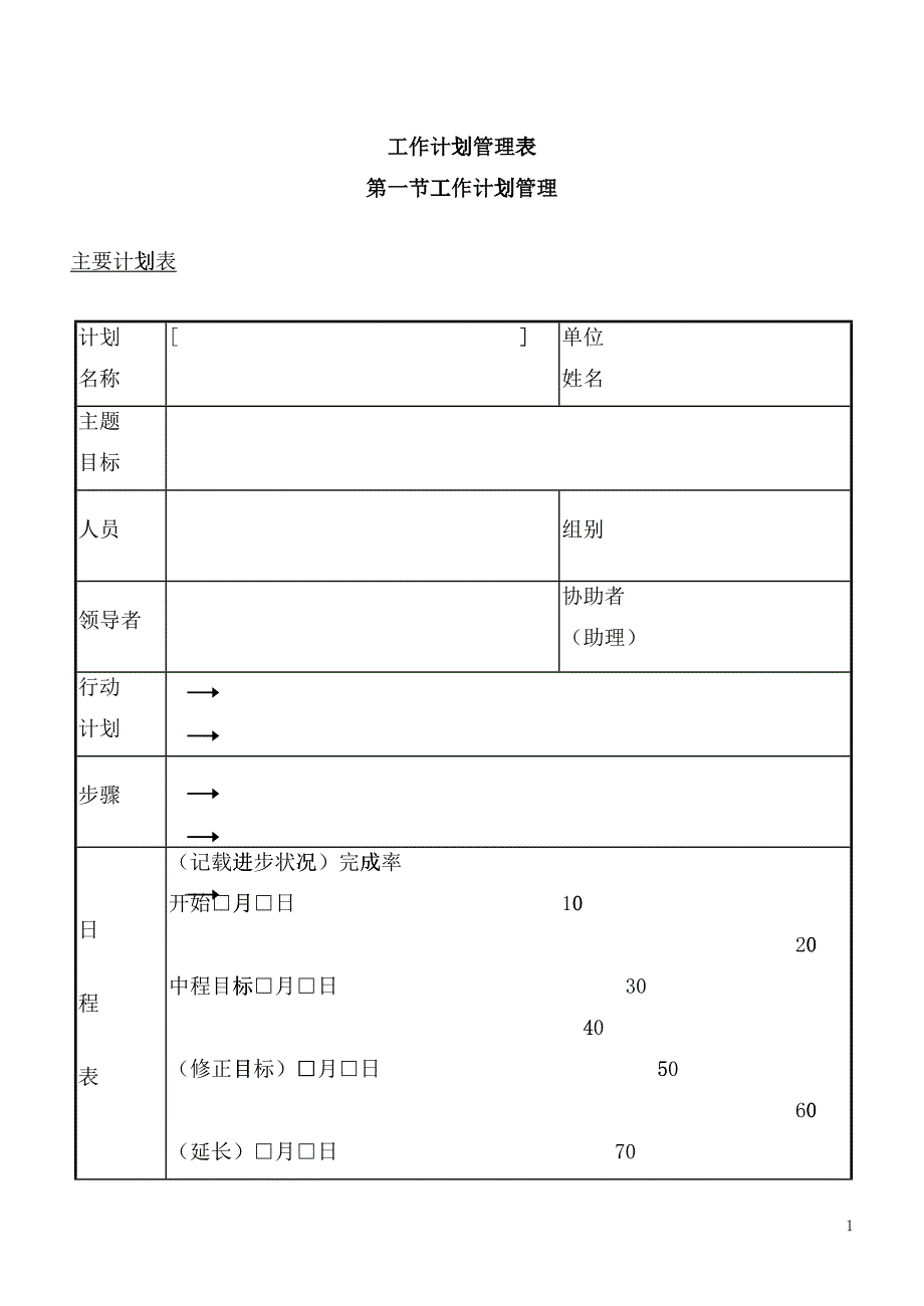 工作计划管理表_第1页