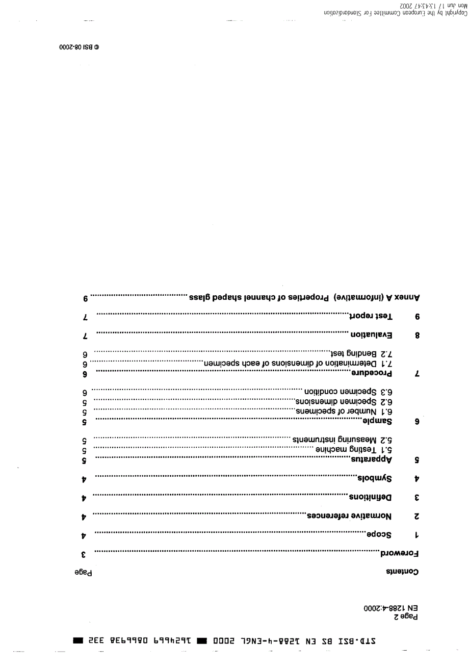 【英国标准word原稿】BS EN 128842000 建筑物用玻璃.玻璃弯曲强度的测定.U型玻璃的试验_第4页