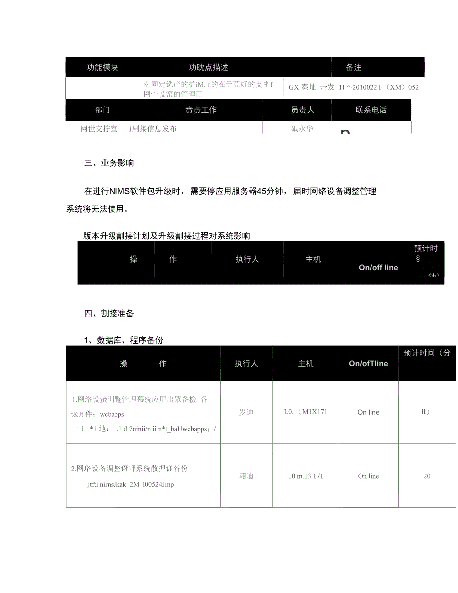 广西网络设备调整管理系统割接上线方案NIMSVersio概要_第2页