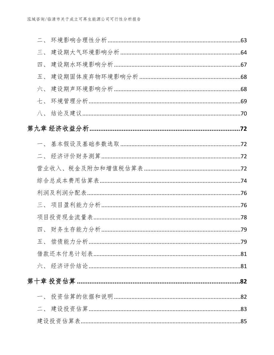 临清市关于成立可再生能源公司可行性分析报告_模板_第5页