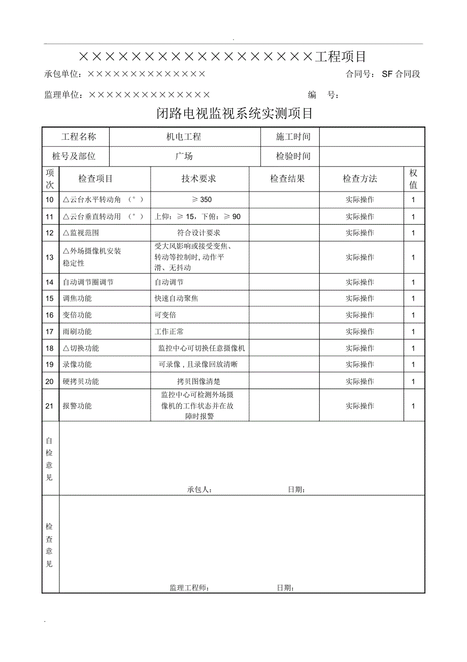 高速公路机电工程资料表格_第2页