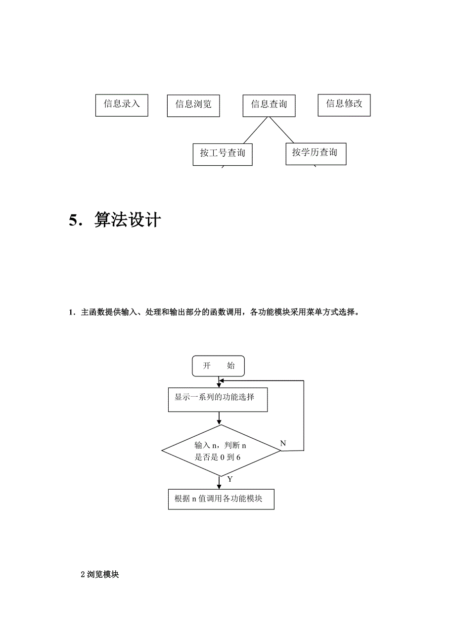 C语言课程设计报告职工信息管理系统程序设计_第4页