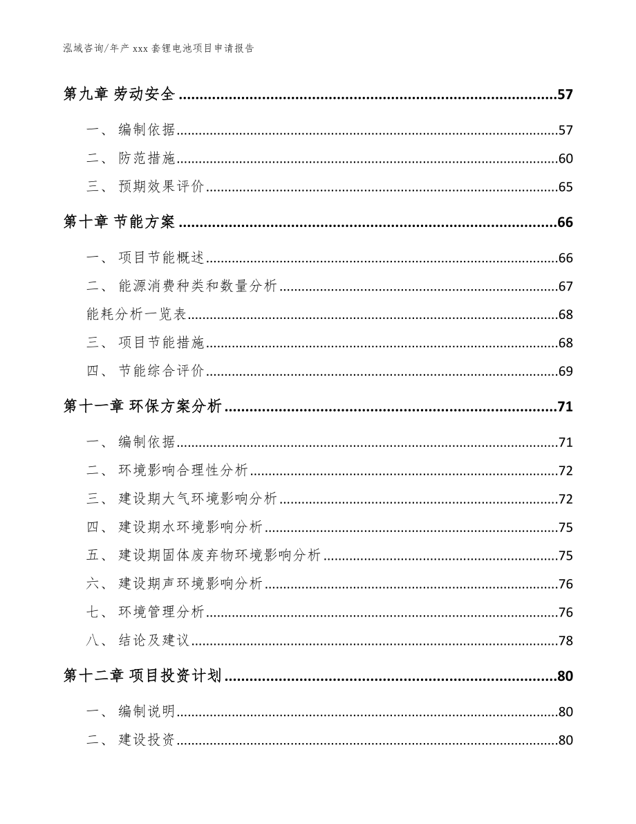 年产xxx套锂电池项目申请报告模板参考_第3页