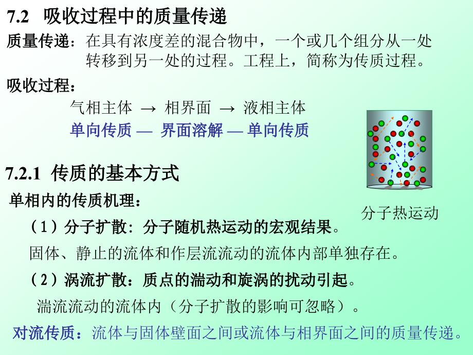 吸收过程中的质量传递质量传递在具有浓度差的混合_第1页