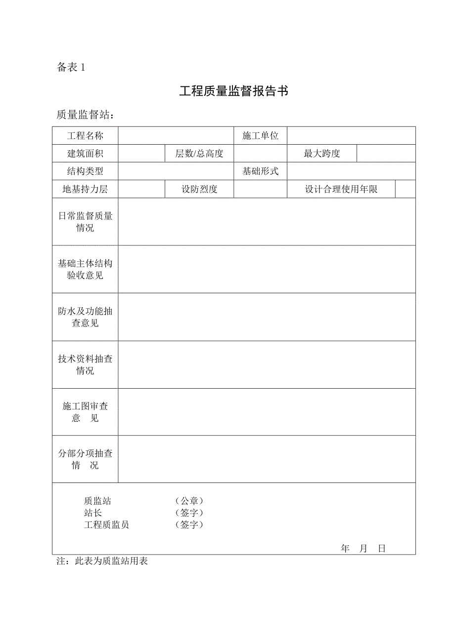 工程竣工验收备案资料表.doc_第1页