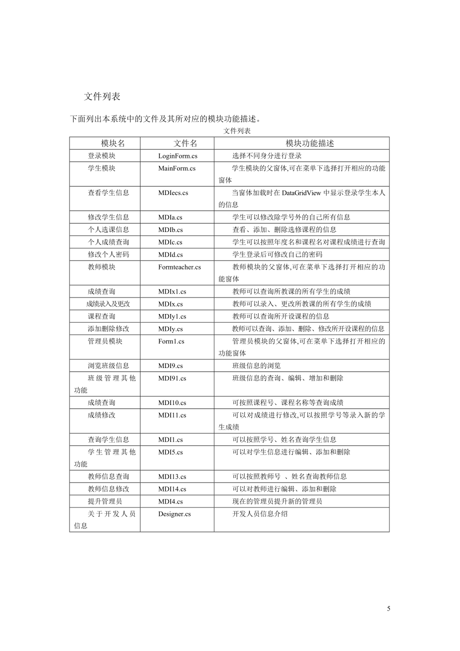 C学生管理系统实训报告_第5页