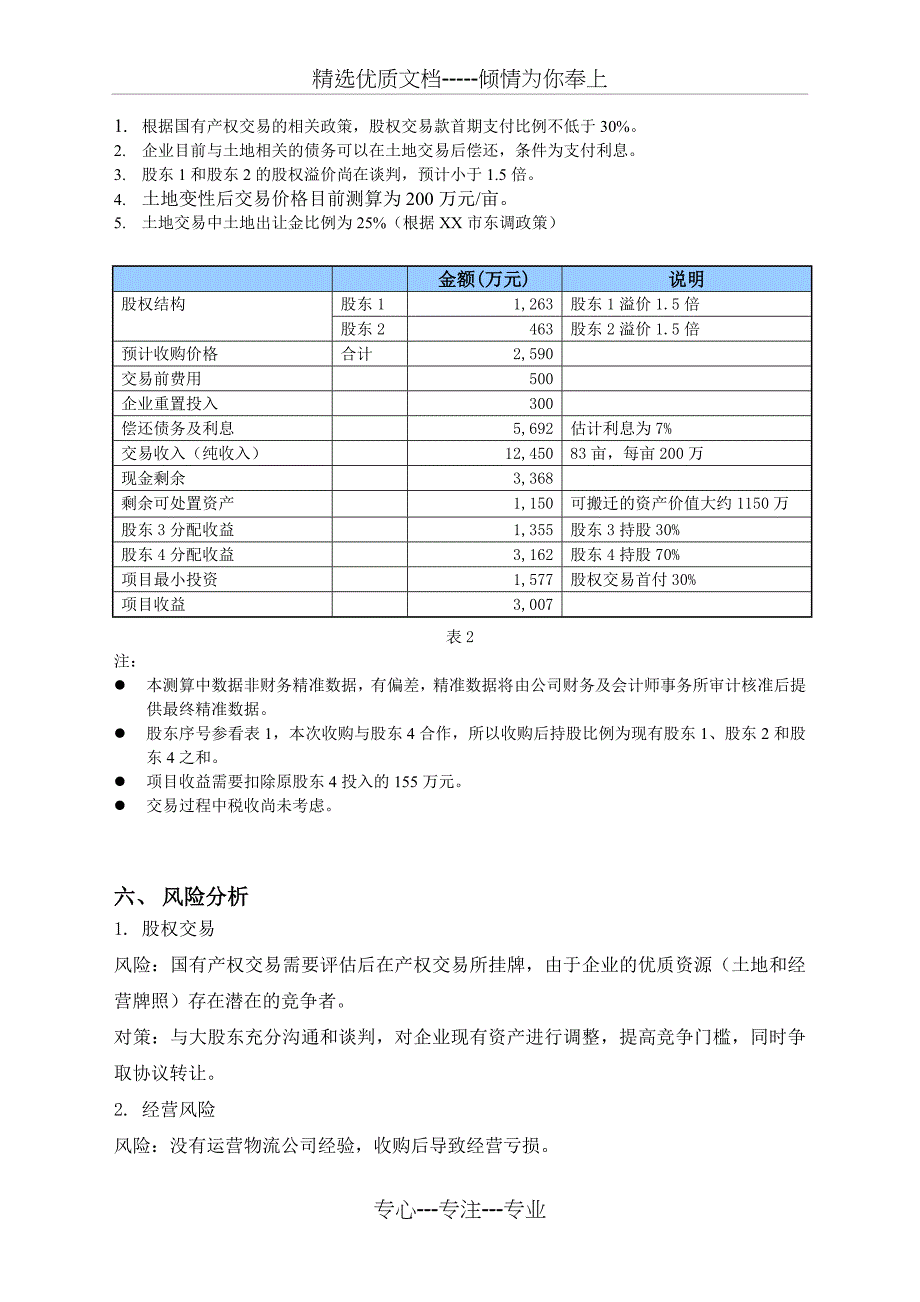 并购项目详细说明(共4页)_第3页