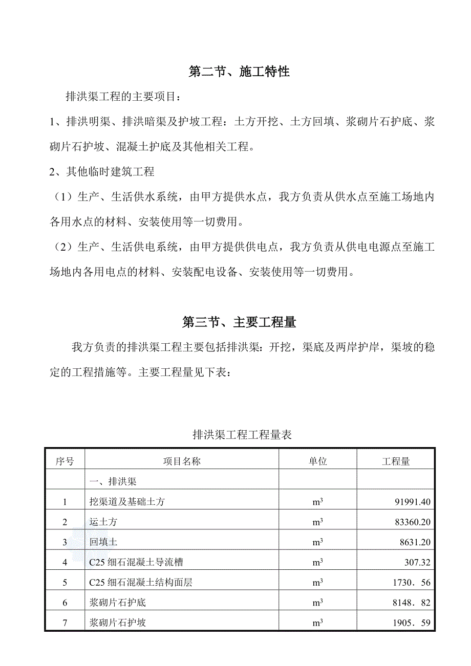 排洪渠工程施工组织设计secret_第3页