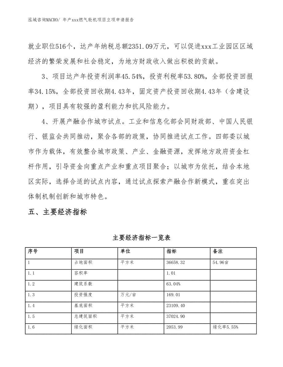 年产xxx燃气轮机项目立项申请报告_第5页