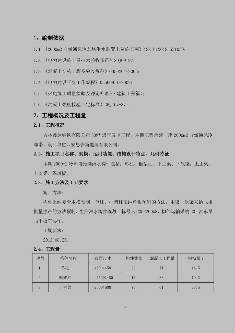 吉林鑫达冷却塔淋水构件预制课案_第3页