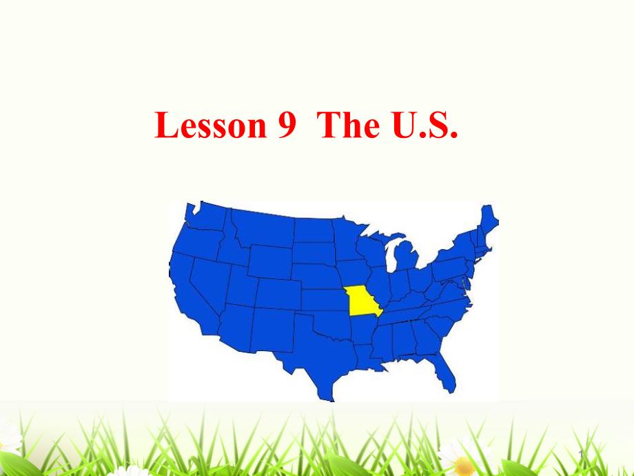 冀教版五年级英语上册unit2_Lesson9 the U.S.ppt课件_第1页