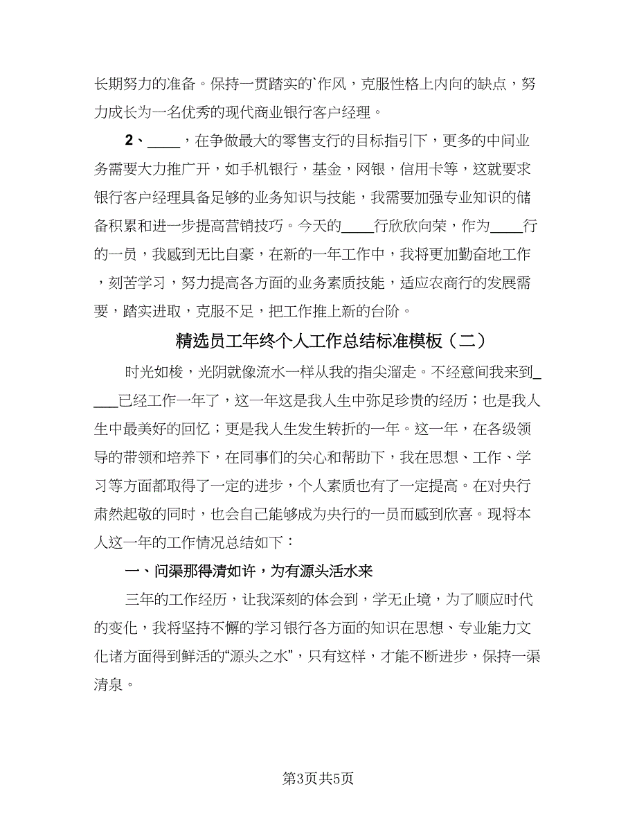 精选员工年终个人工作总结标准模板（2篇）.doc_第3页