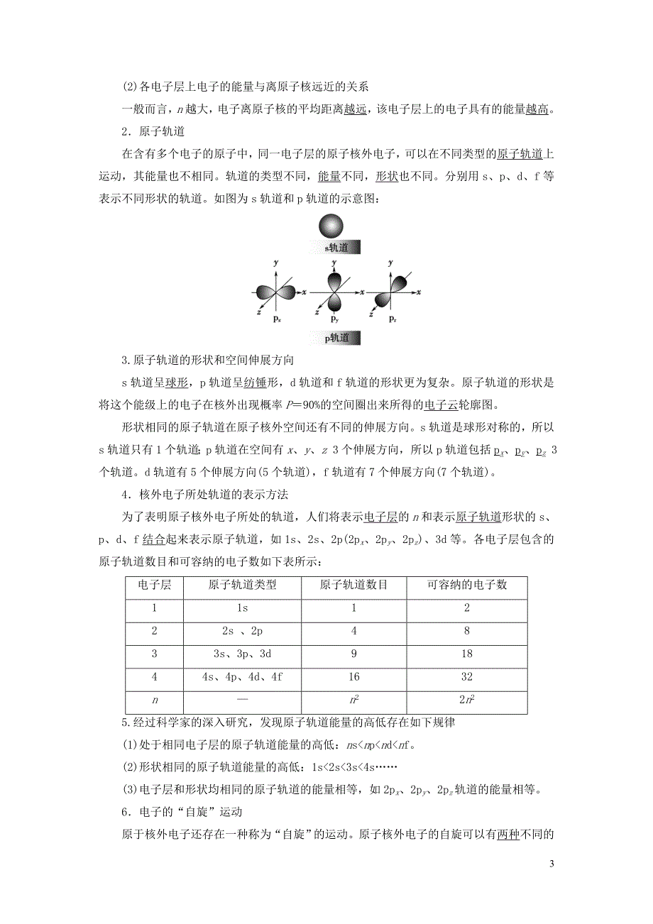 新教材高中化学专题2原子结构与元素性质第1单元原子核外电子的运动第1课时人类对原子结构的认识及原子核外电子的运动特征教师用书苏教版选择性必修2_第3页