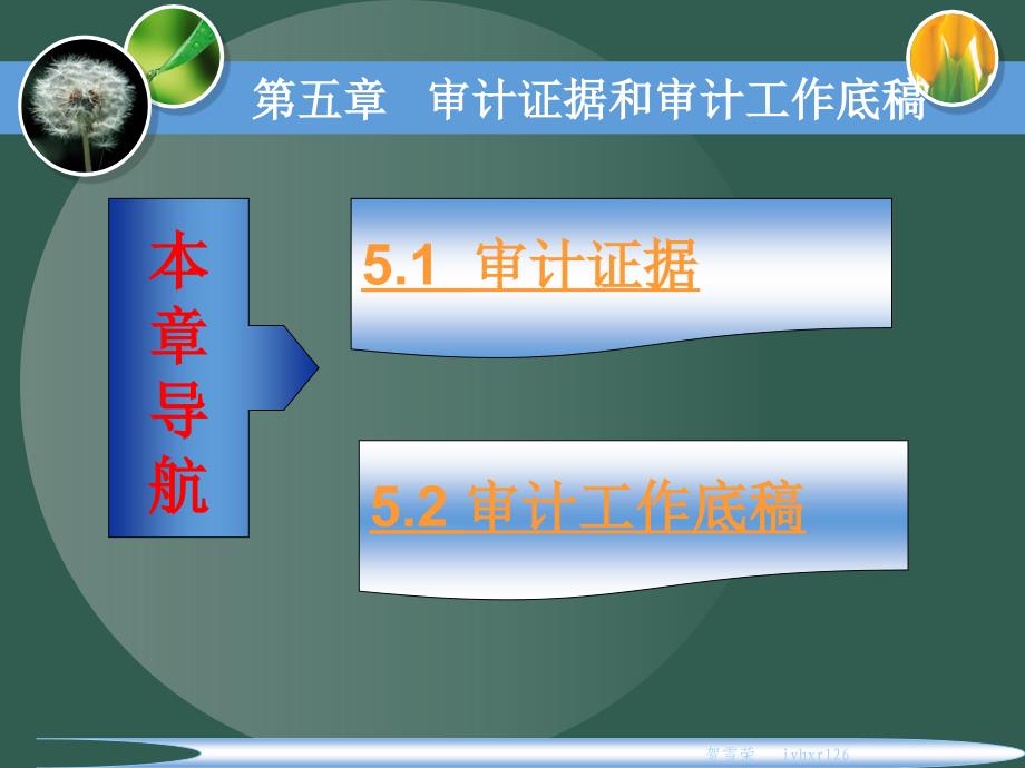 5第五章审计证据和审计工作底稿ppt课件_第4页