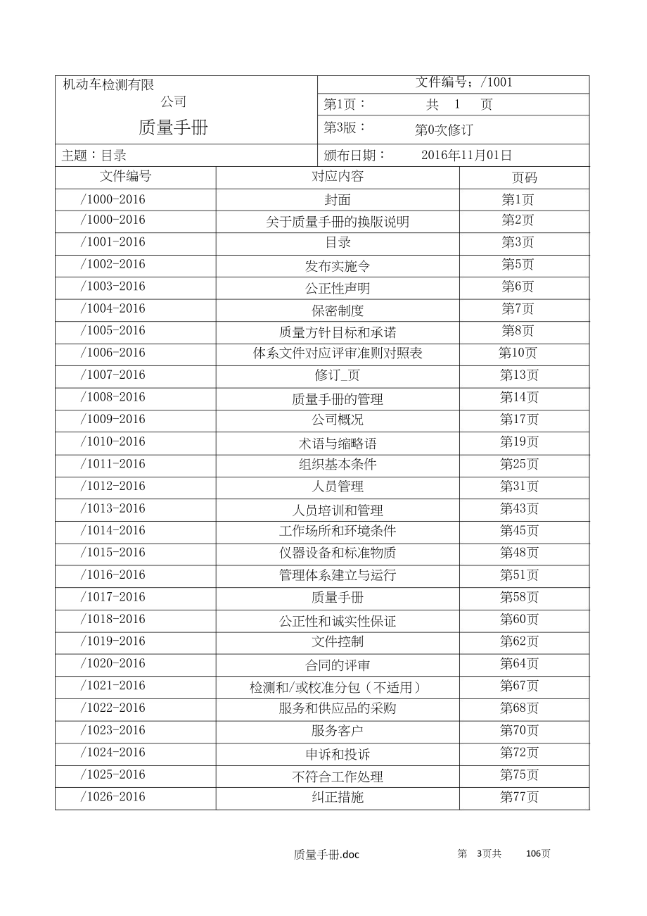 机动车检测站公司质量手册实用手册_第3页