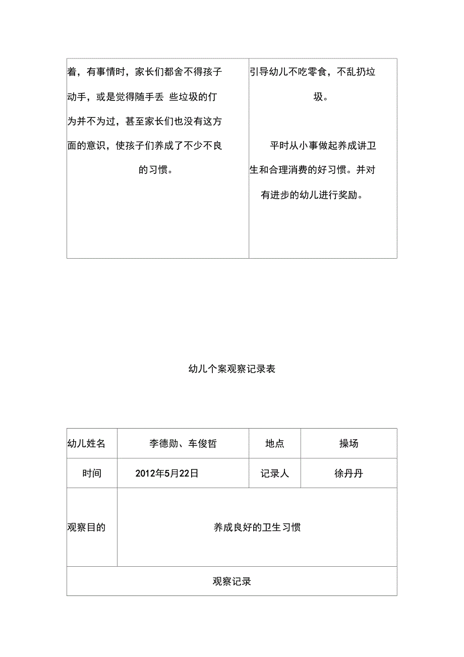 个案观察记录表_第2页