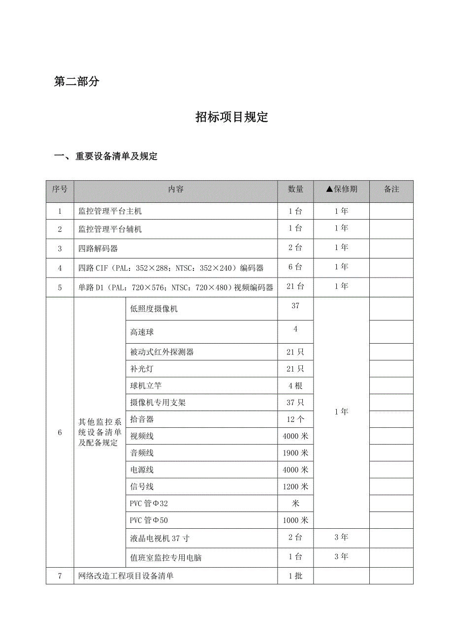 网络关键工程改造全新招标采购专项项目招优秀标书_第5页