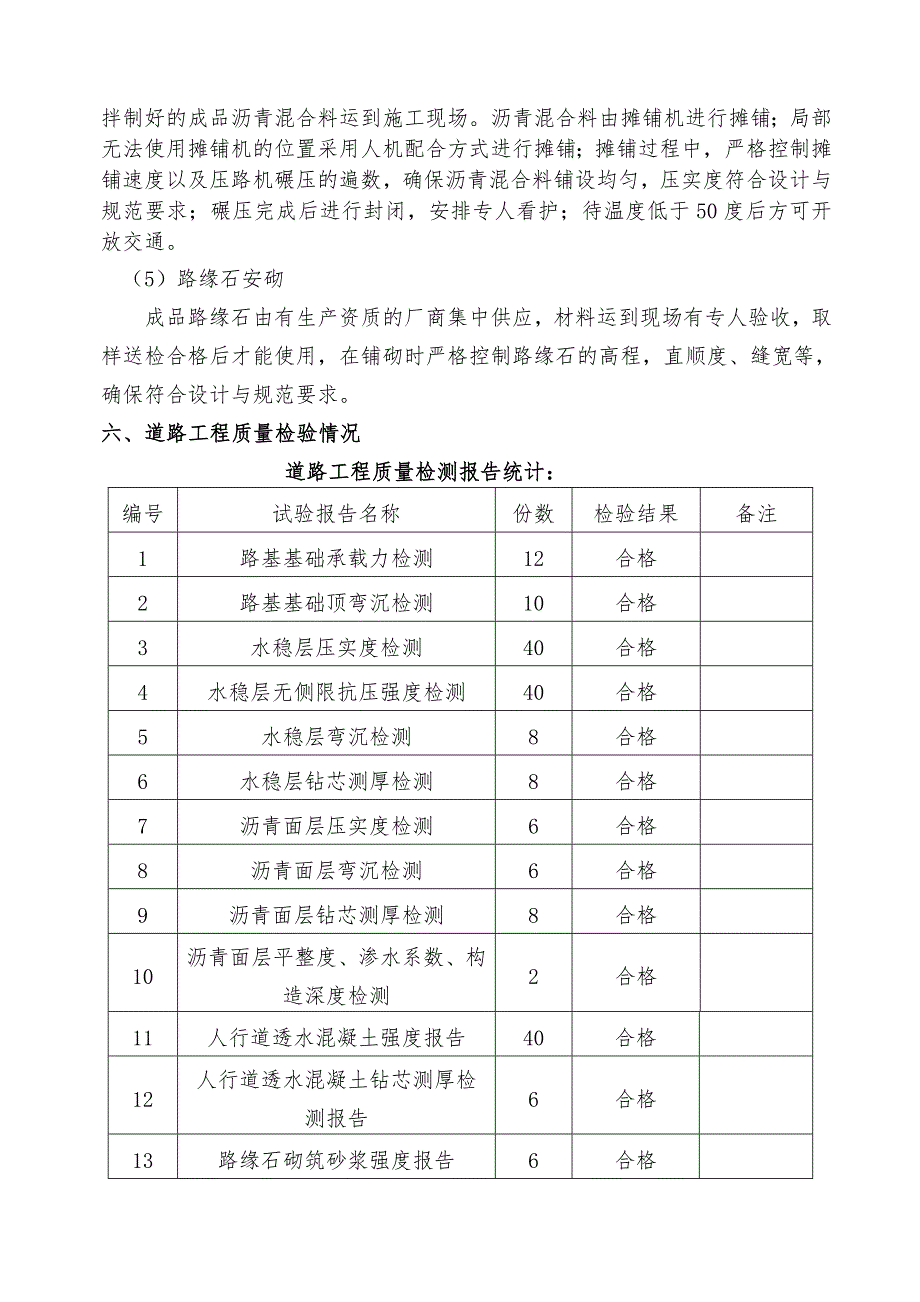 市政道路工程自评报告_第3页