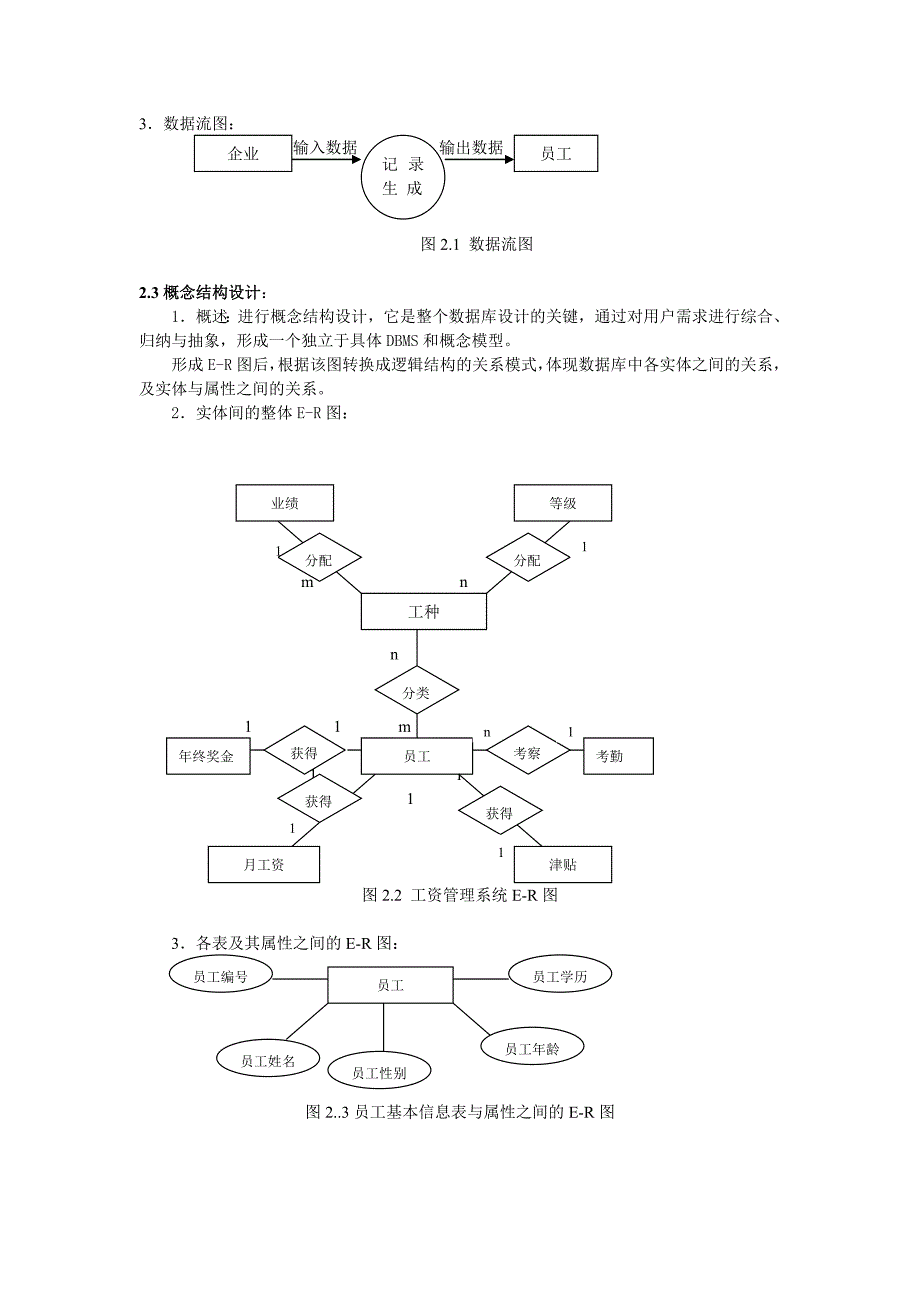 数据库设计报告-工资管理系统_第2页