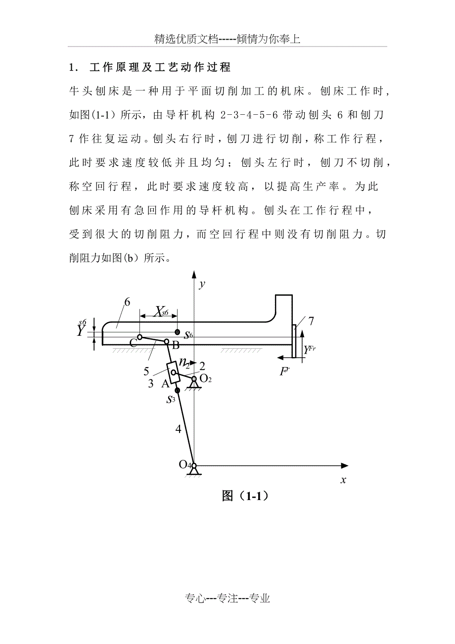 机械原理课程设计(牛头刨床)_第4页