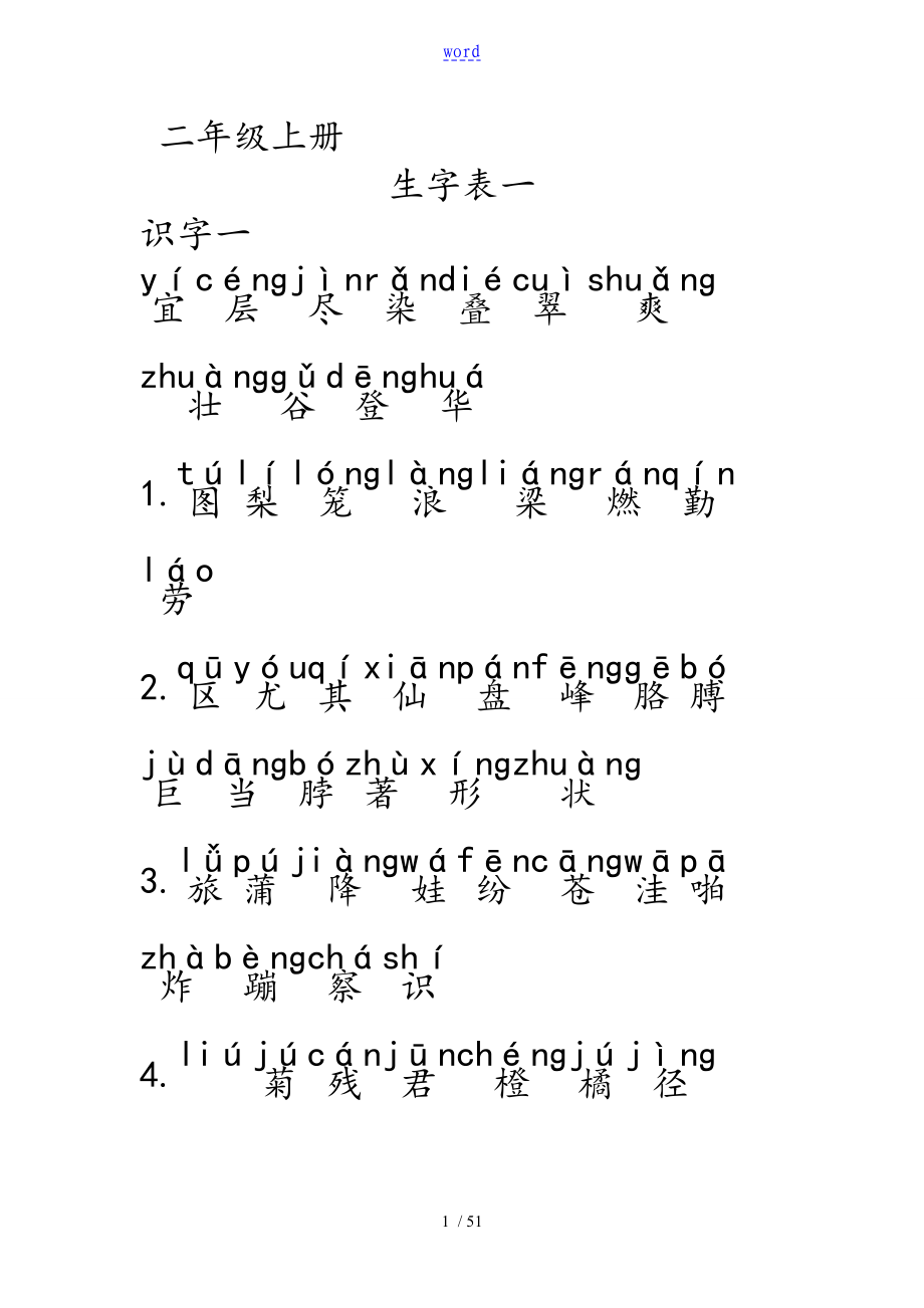 一到四年级生字_第1页