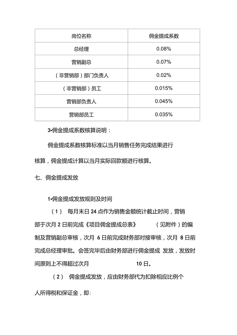 房地产销售佣金提成管理制度_第3页