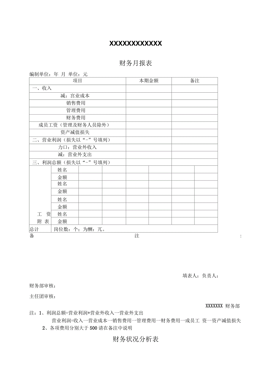 财务报表样本_第1页