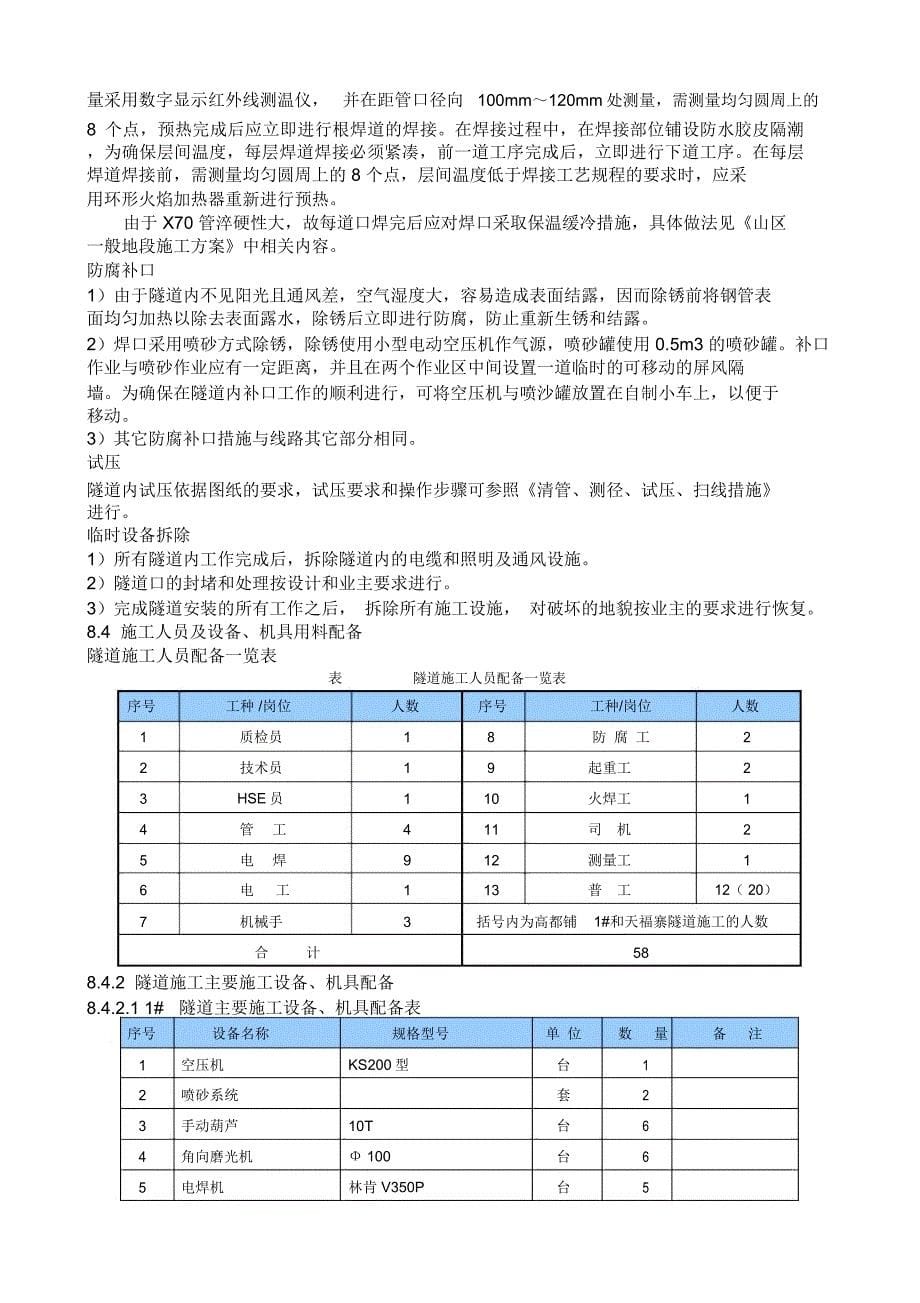 隧道内管道安装施工方案_第5页