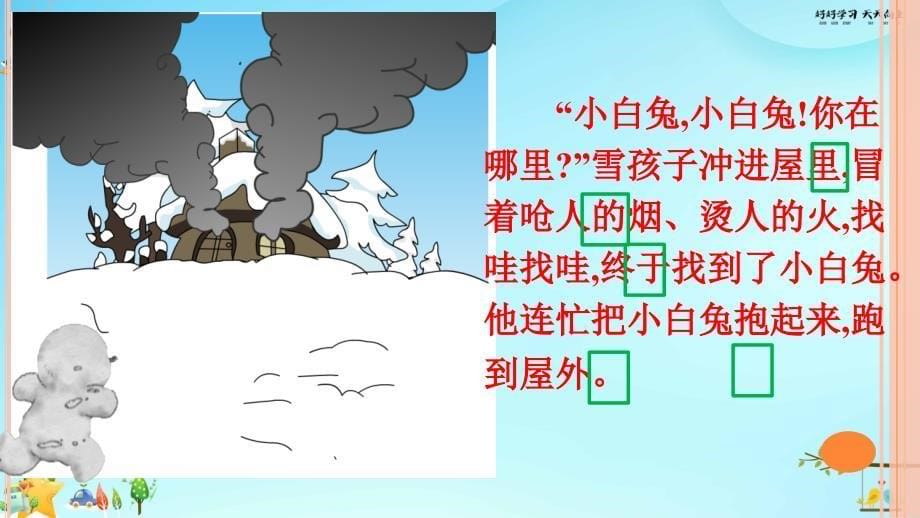 人教版部编版小学语文二年级上册-雪孩子-------名师教学课件PPT_第5页