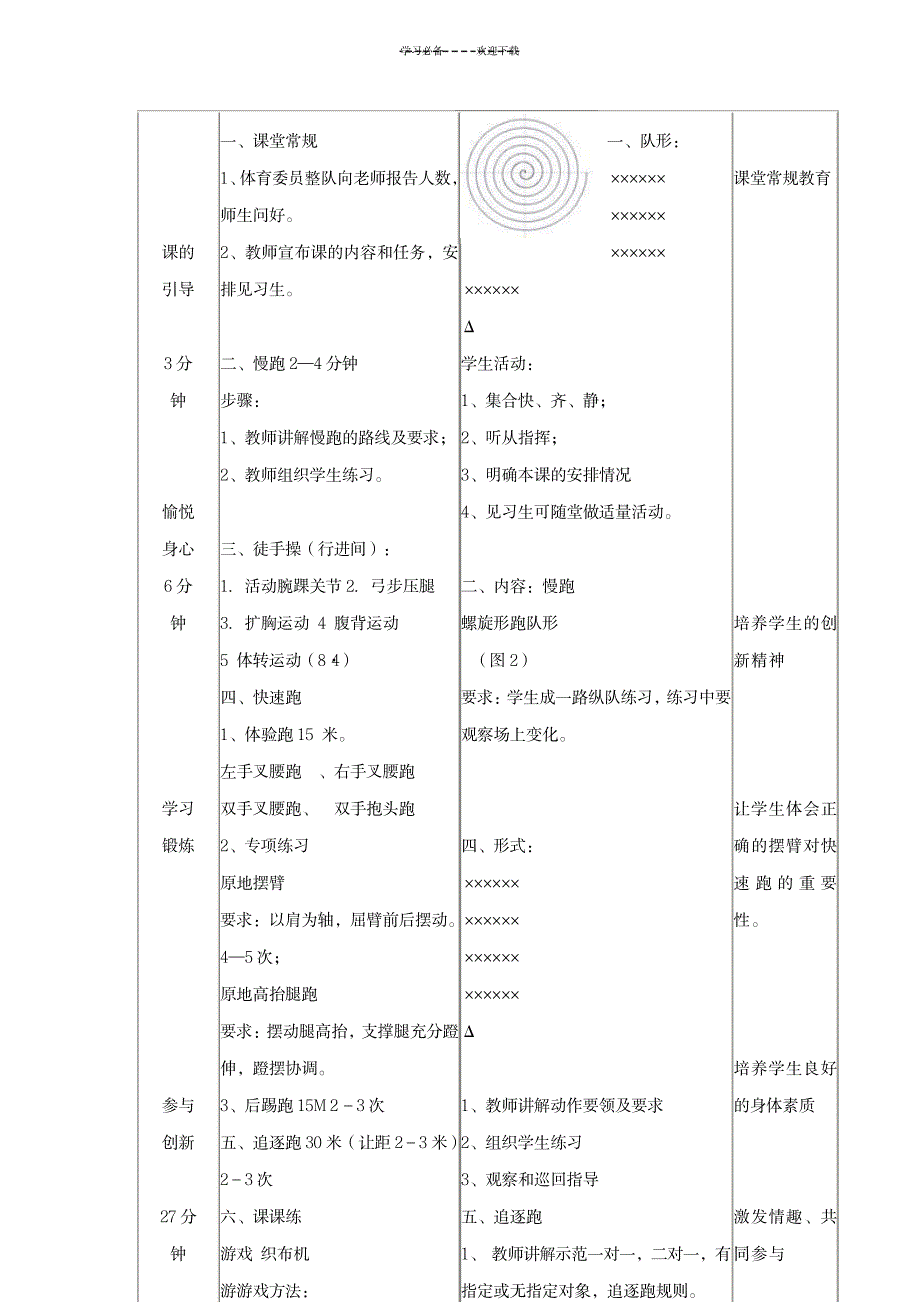 2023年《快速跑》精品教案1_第2页